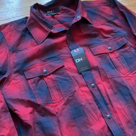 DH3 Long Sleeve Button Shirt / XL / New - Picture 2 of 6